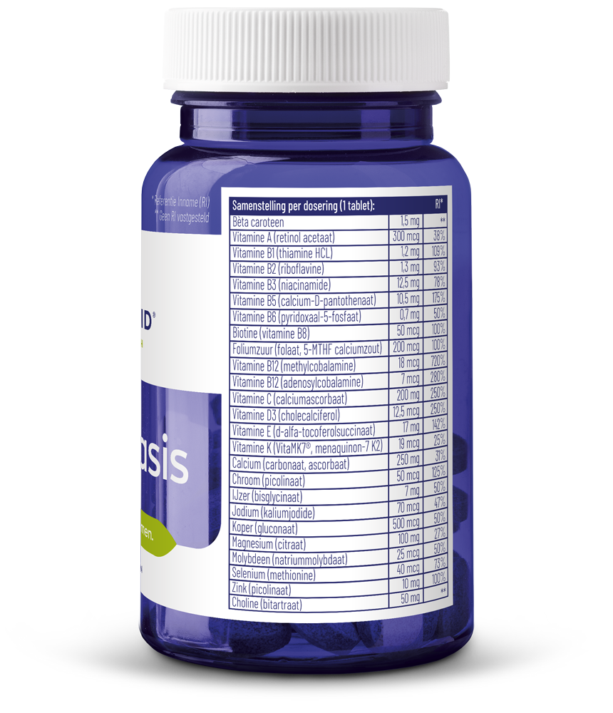 Vitakruid Multi Basis Met Natuurlijke Vormen (30 tabletten)