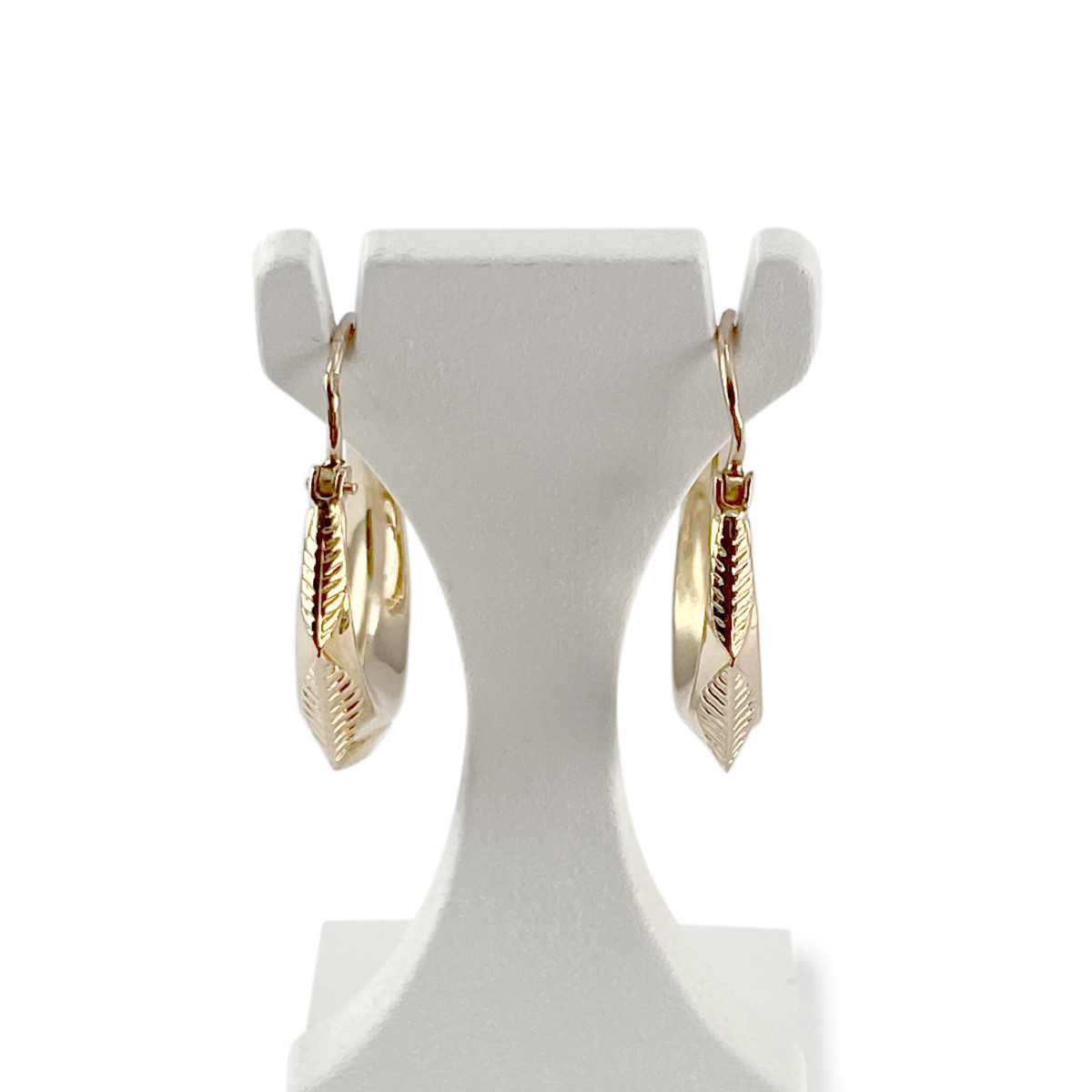 Boucles d'oreilles créoles d'occasion or 750 jaune