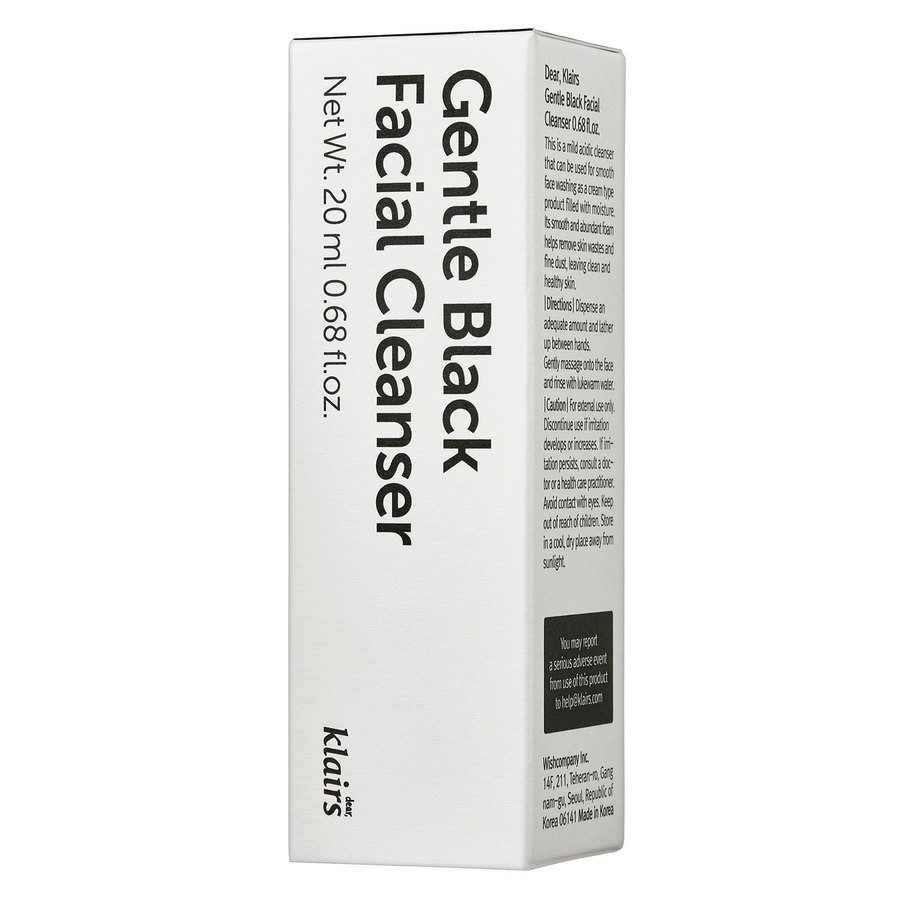 Klairs Gentle Black Facial Cleanser 20ml