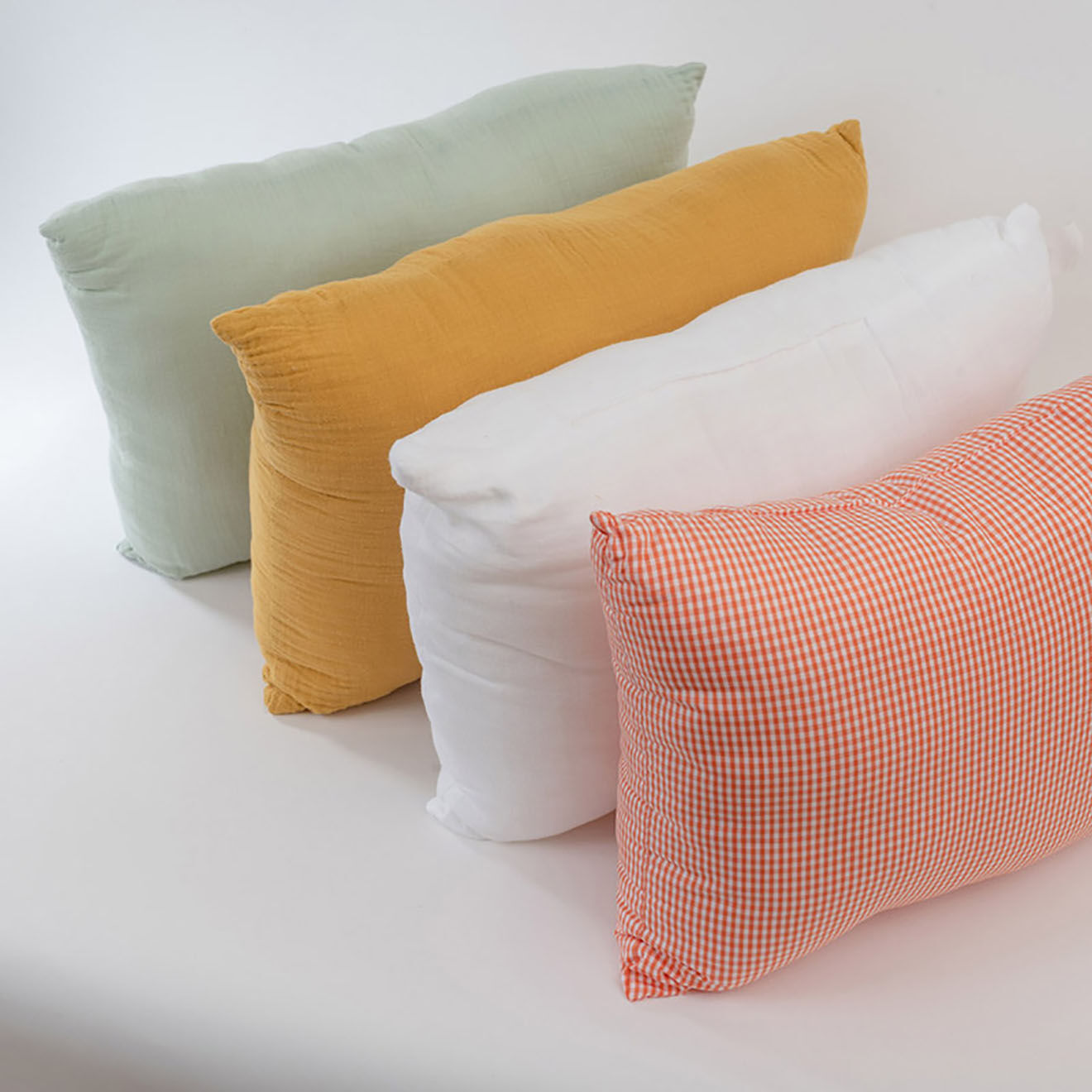 Papate Coussin Rectangle en Coton Bio vert - 30x40 cm
