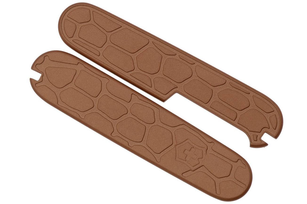 Lex Custom Victorinox 91 mm Scales V91LH347 Lizard Copper Titanium, handgreepschalen