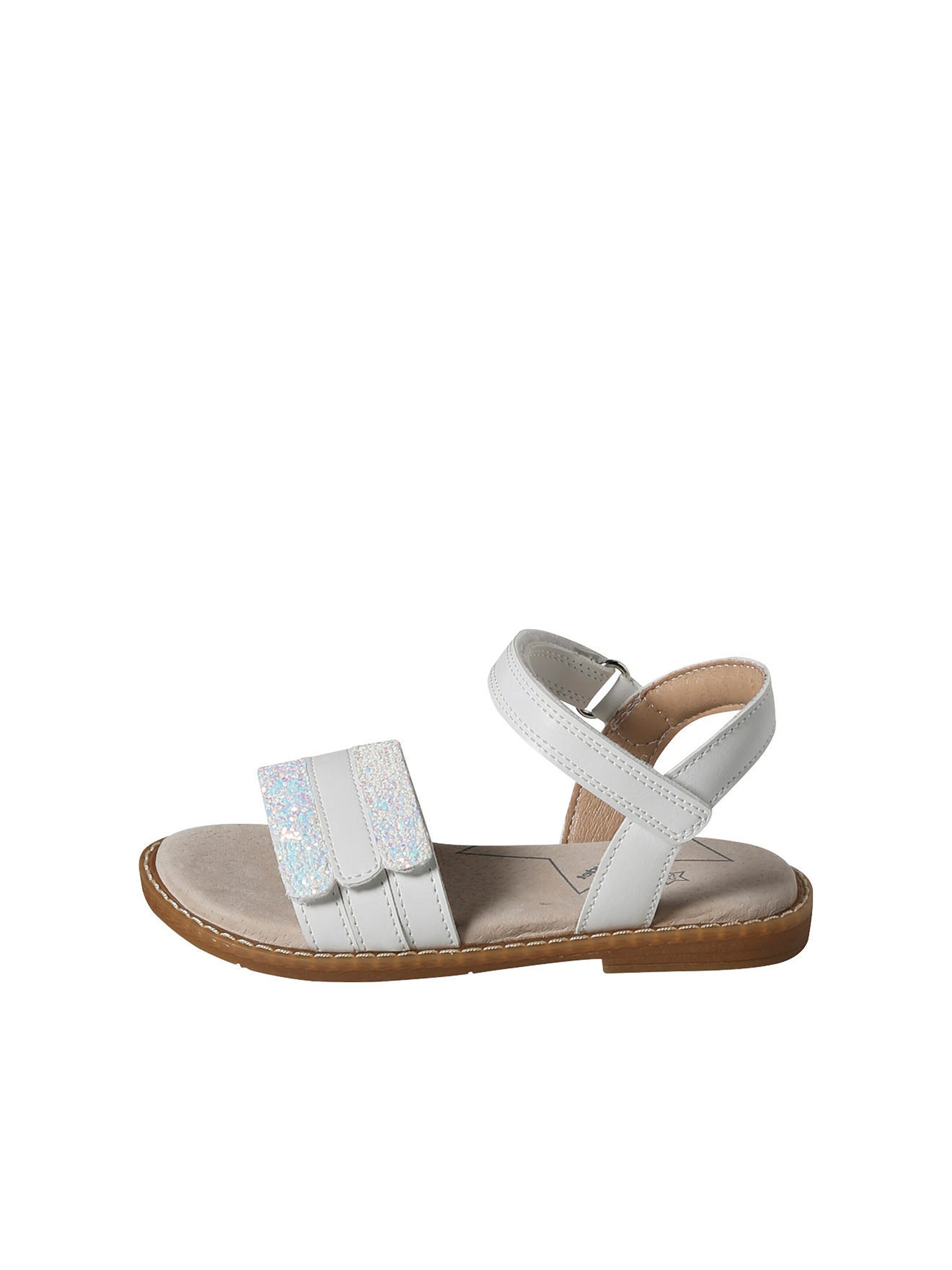 Vertbaudet Kinder Klett-Sandalen mit Anziehtrick weiß
