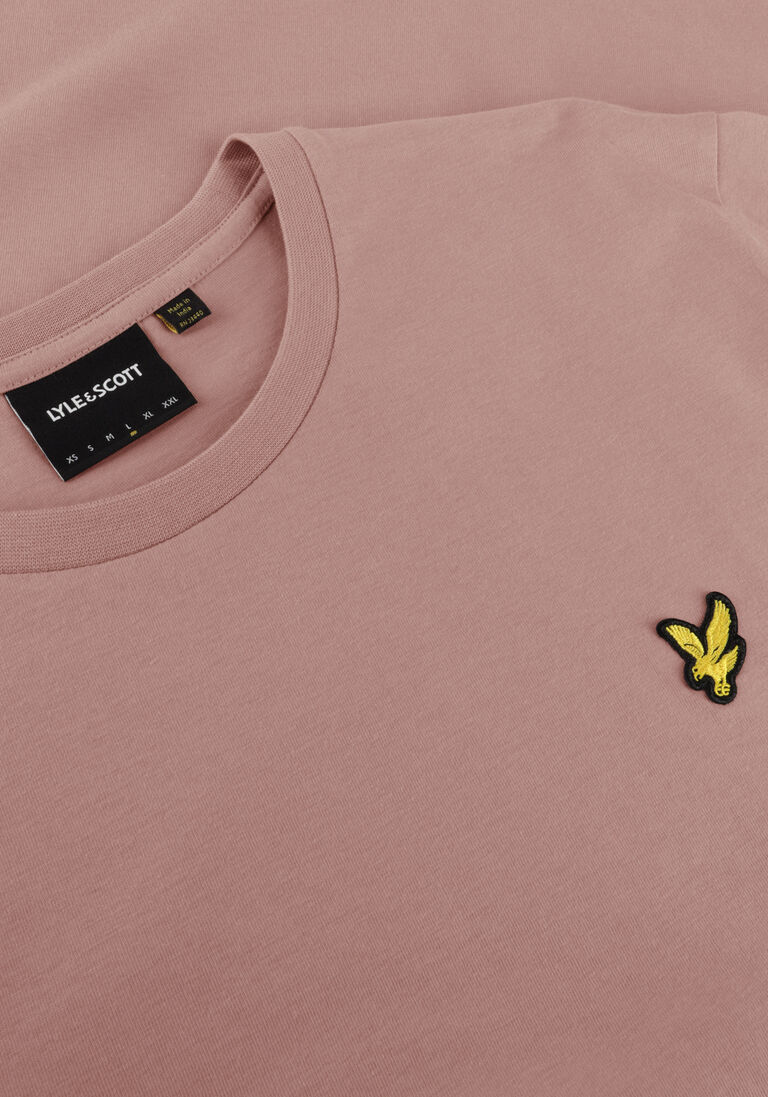 LYLE & SCOTT roze lyle & scott t-shirt plain t-shirt