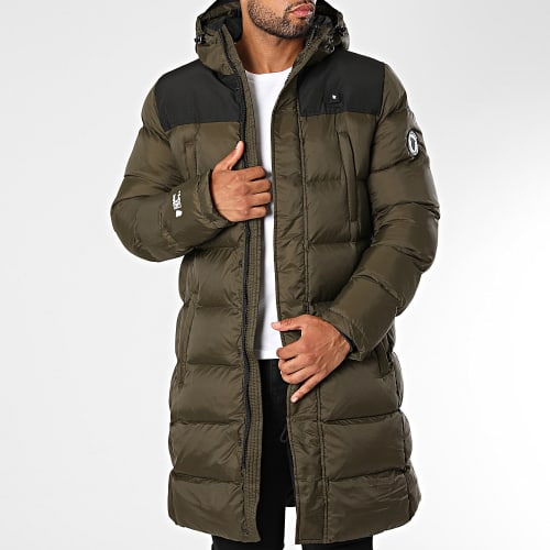 Doudoune Capuche Longue Chauffante Alaska Vert Kaki