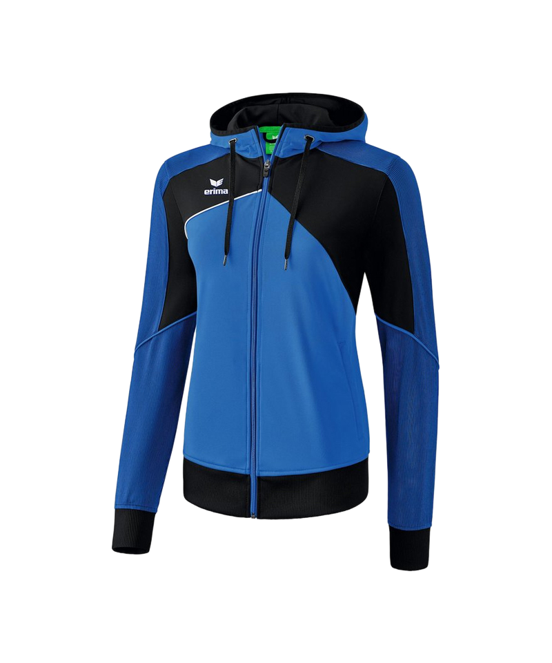 Erima Premium One 2.0 Kapuzenjacke Damen Blau
