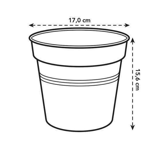 Pot de culture Green Basics Orchidée, transparent Ø 17 cm