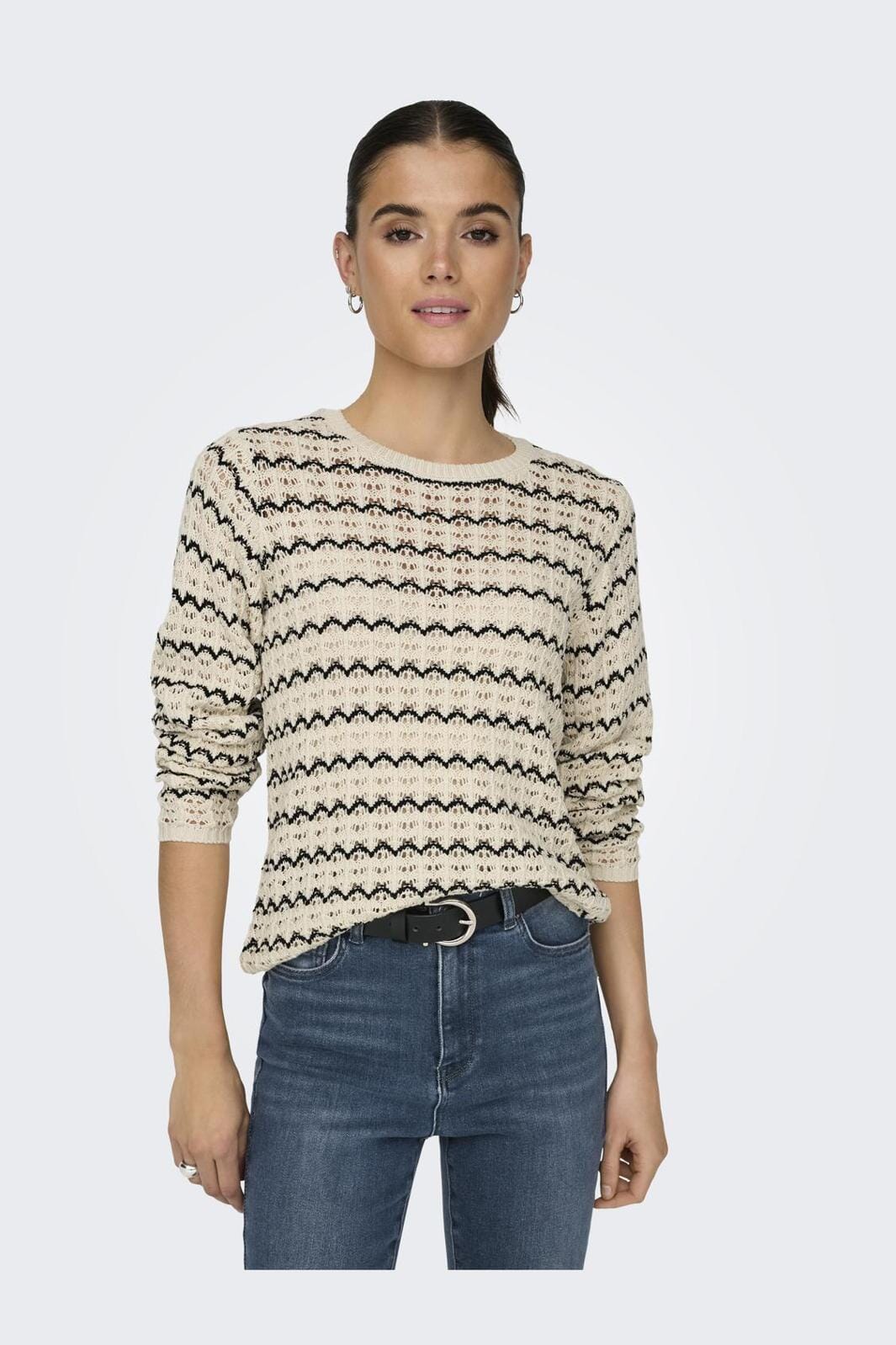 Only Onlasa Ls Structure O-Neck Knt