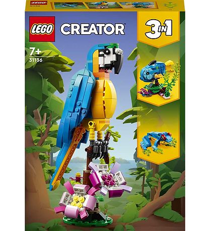 LEGO? Creator - Eksotisk Papeg?je 31136 - 3-i-1 - 253 Dele