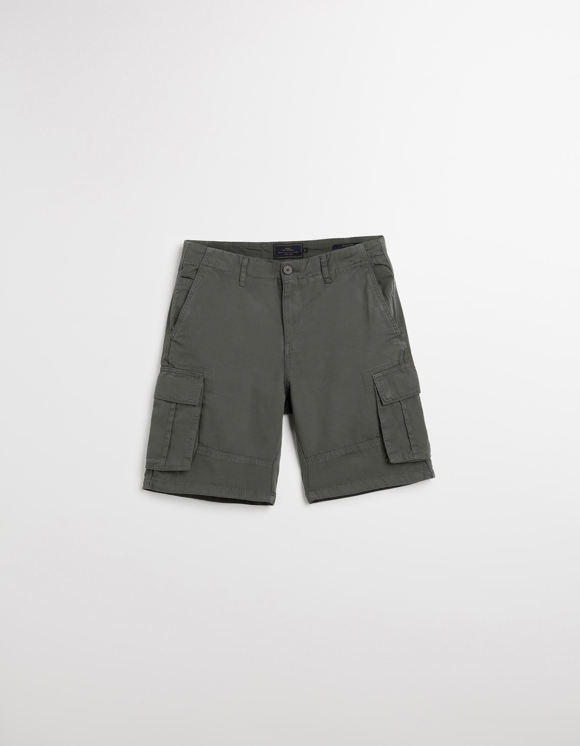 Calções Cargo, Homem, Verde Escuro