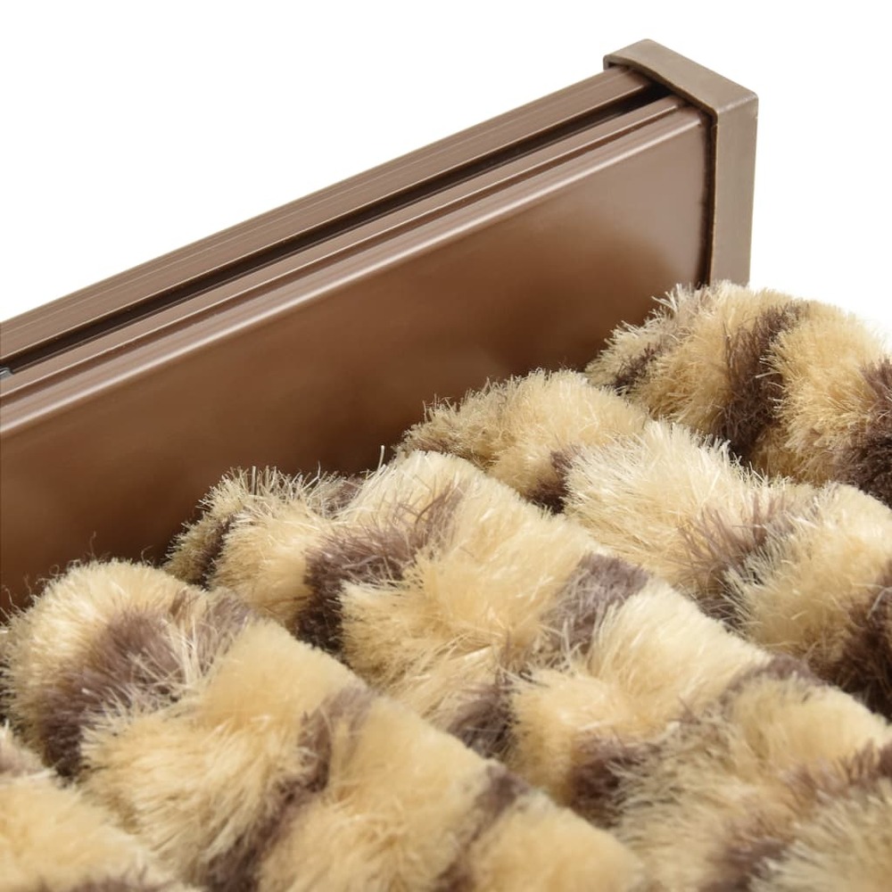 Moustiquaire beige et marron 56x185 cm chenille