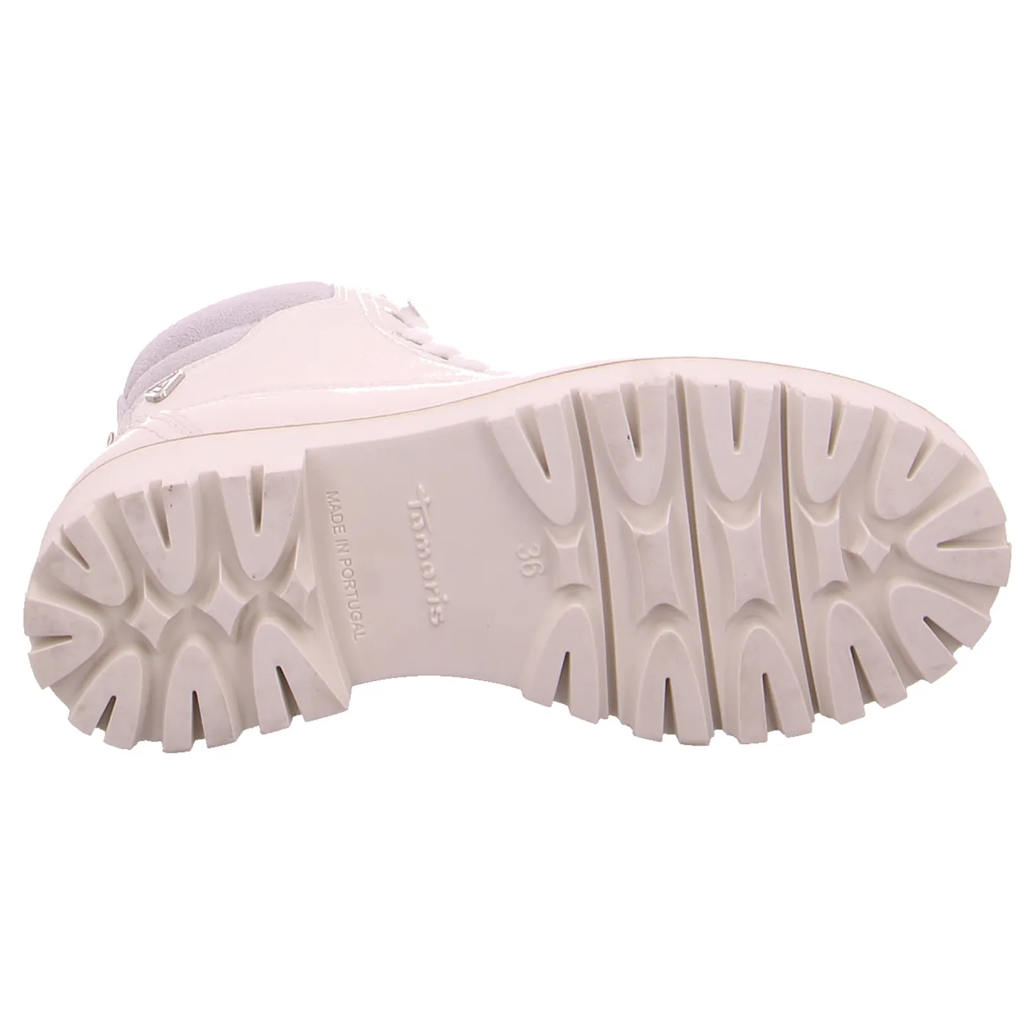 TAMARIS Boot Offwhite Leder  mit Primaloft