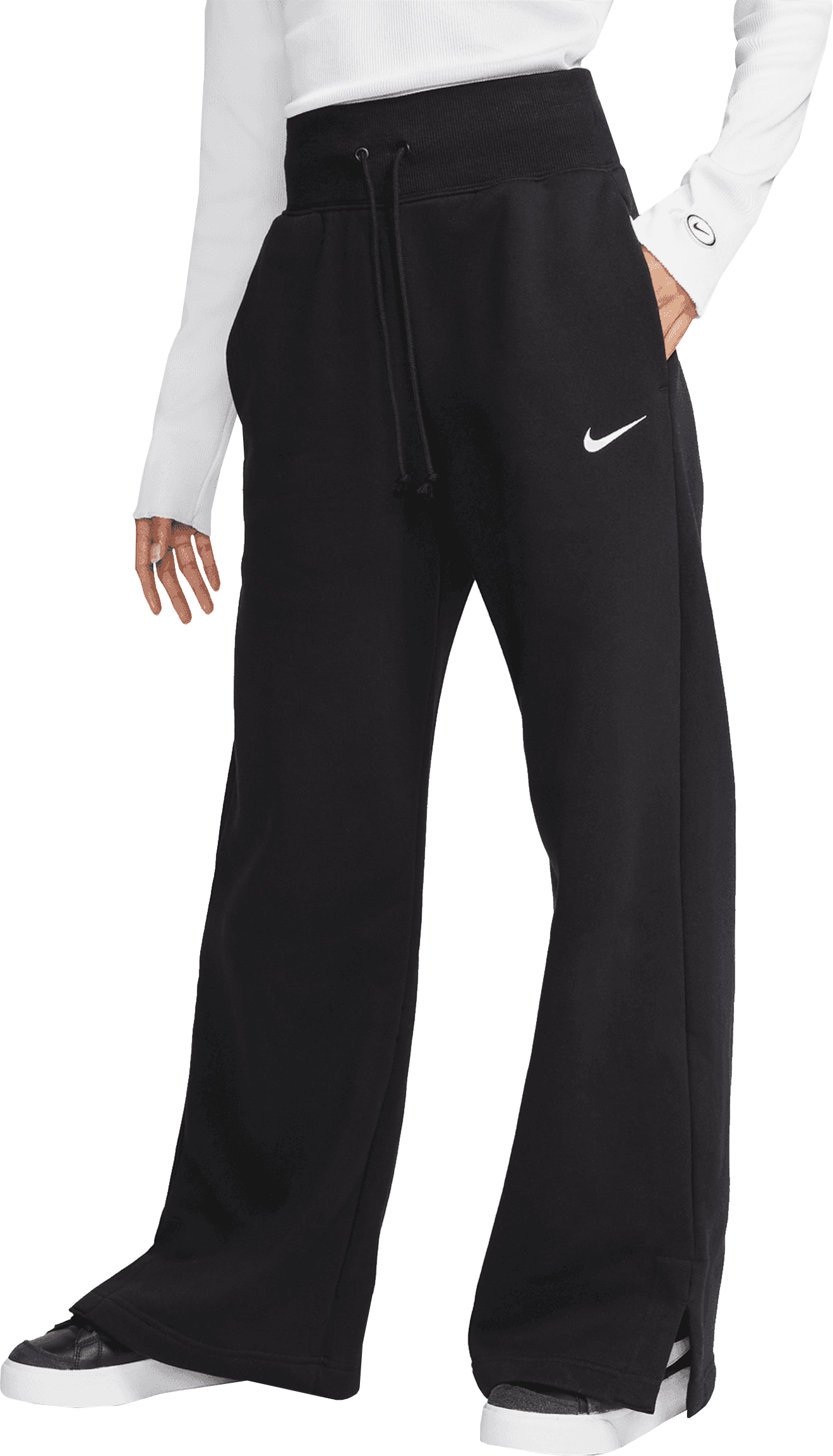 Nike Phoenix Fleece Jogginghose Damen Schwarz F010