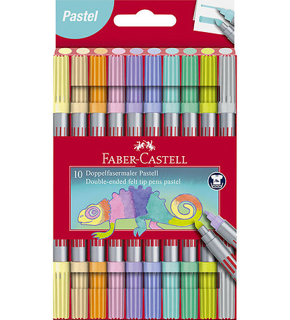 Faber-Castell Filzstifte - Doppel Dick/Dünn - 10 st. - Pastel