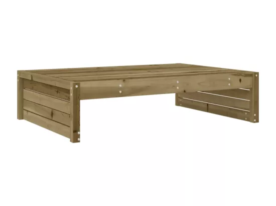 Repose-pied de jardin 120x80 cm bois de pin imprégné