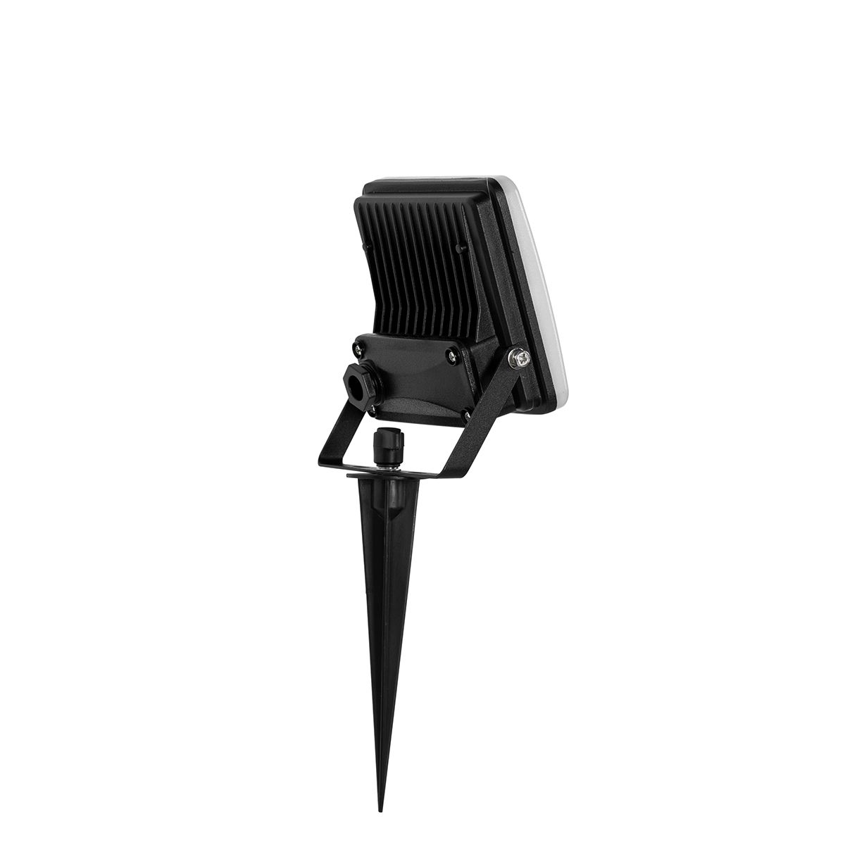 Smart straler zwart 12,8 cm incl. LED IP65 met grondpin - Ruud