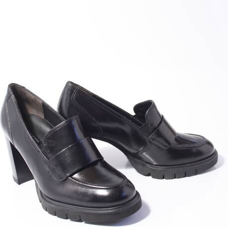 Paul Green Pumps slip-on shoe block heel lage schoen with side stretch insert