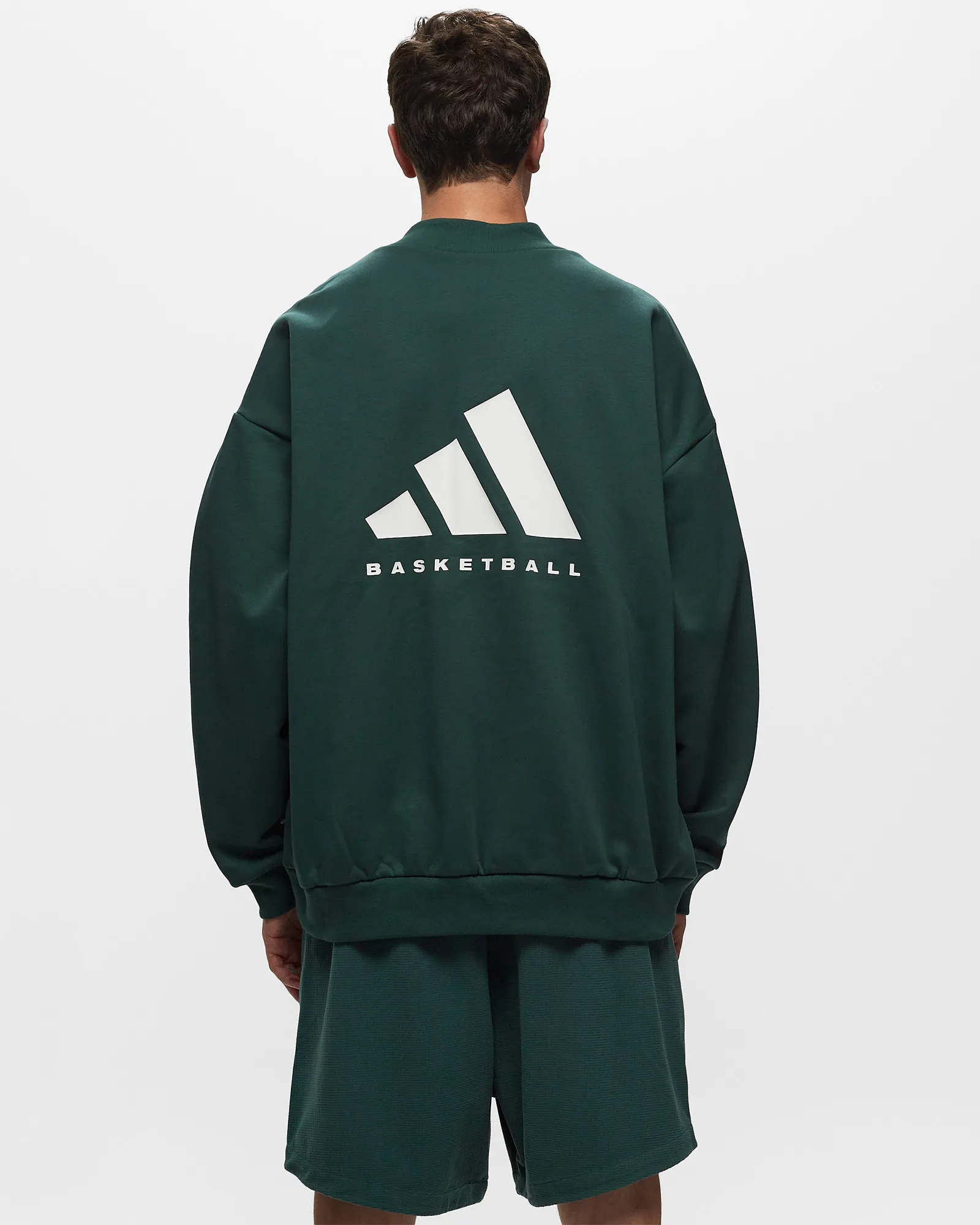 Adidas BASKETBALL FLEECE CREW SWEATSHIRT