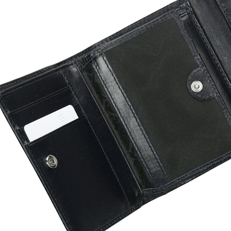 Claudio Ferrici Classico Tri-Fold Wallet Navy