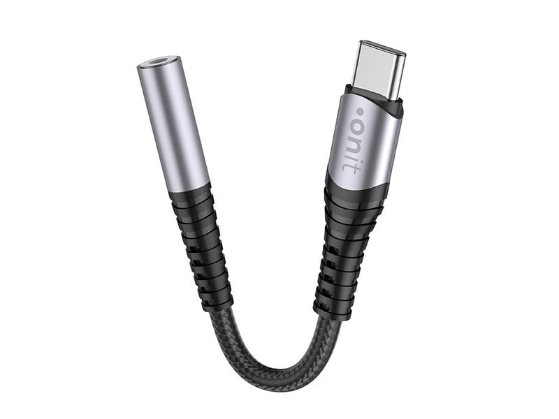 onit Digital-Audio-Adapter USB-C auf 3.5 mm Klinke Zum Anschliessen von Audiozubehör an der USB-C-Buchse von Mobilgeräten