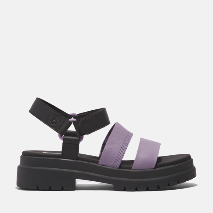 Sandale London Vibe à trois brides pour femme en violet