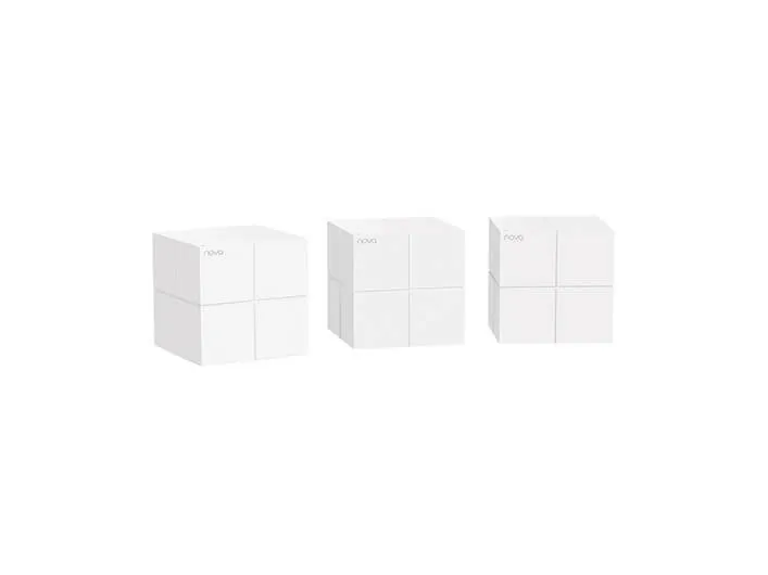 Tenda Nova MW6 - Wi-Fi-system - (3 routere) - op til 6000 sq.ft - mesh 1GbE - Wi-Fi 5 - Dual Band