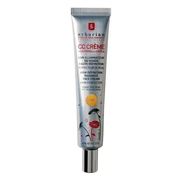 Erborian CC Cream Iluminador com Centella Asiática FPS 25 Dourado 45ml