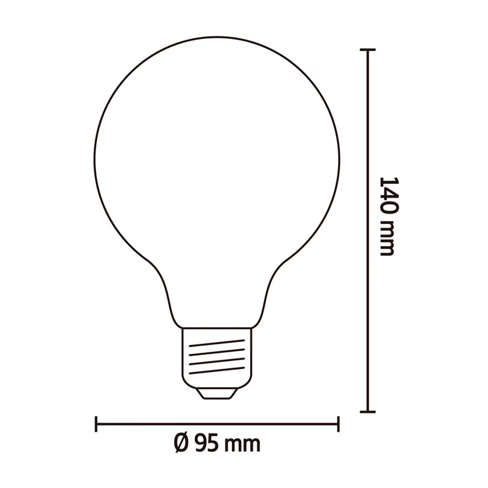 Calex Smart LED-globelamp - goudkleur - 7W
