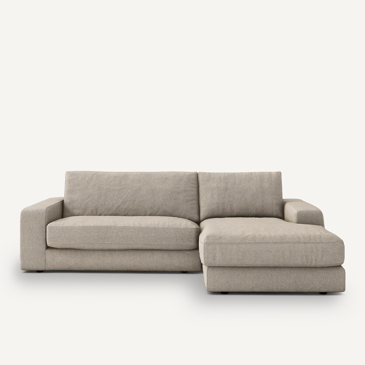 AM.PM<br>Sofá de canto, viscose/linho texturizado, Skander