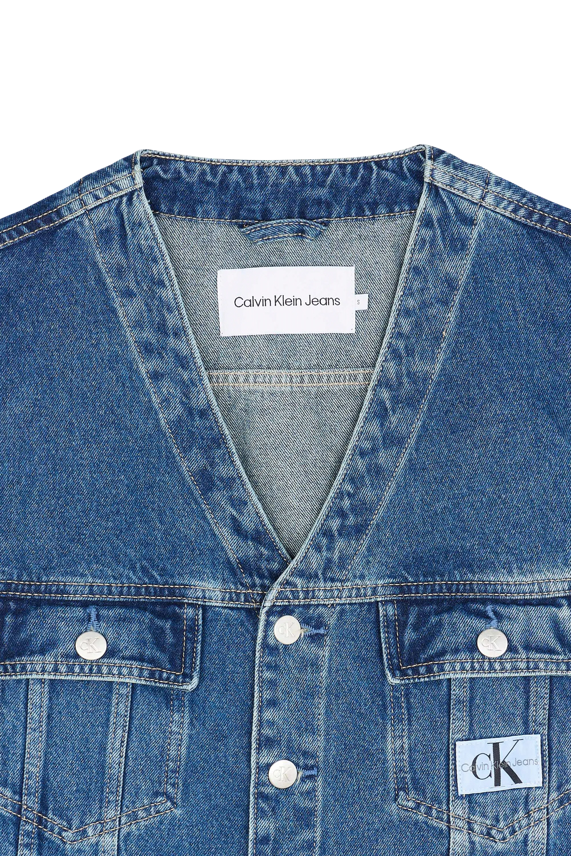 CALVIN KLEIN JEANS Veste DENIM VEST Bleu
