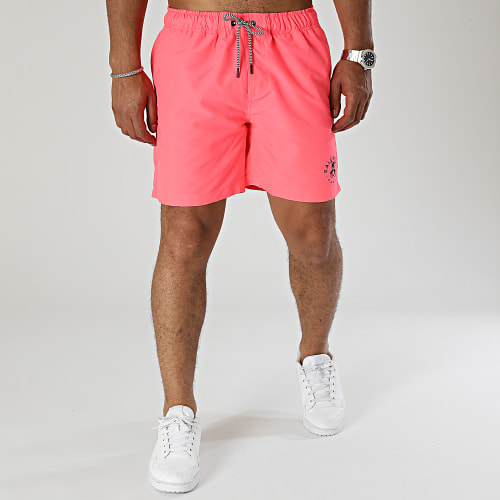 Short De Bain Small Lapin Rose Fluo Noir