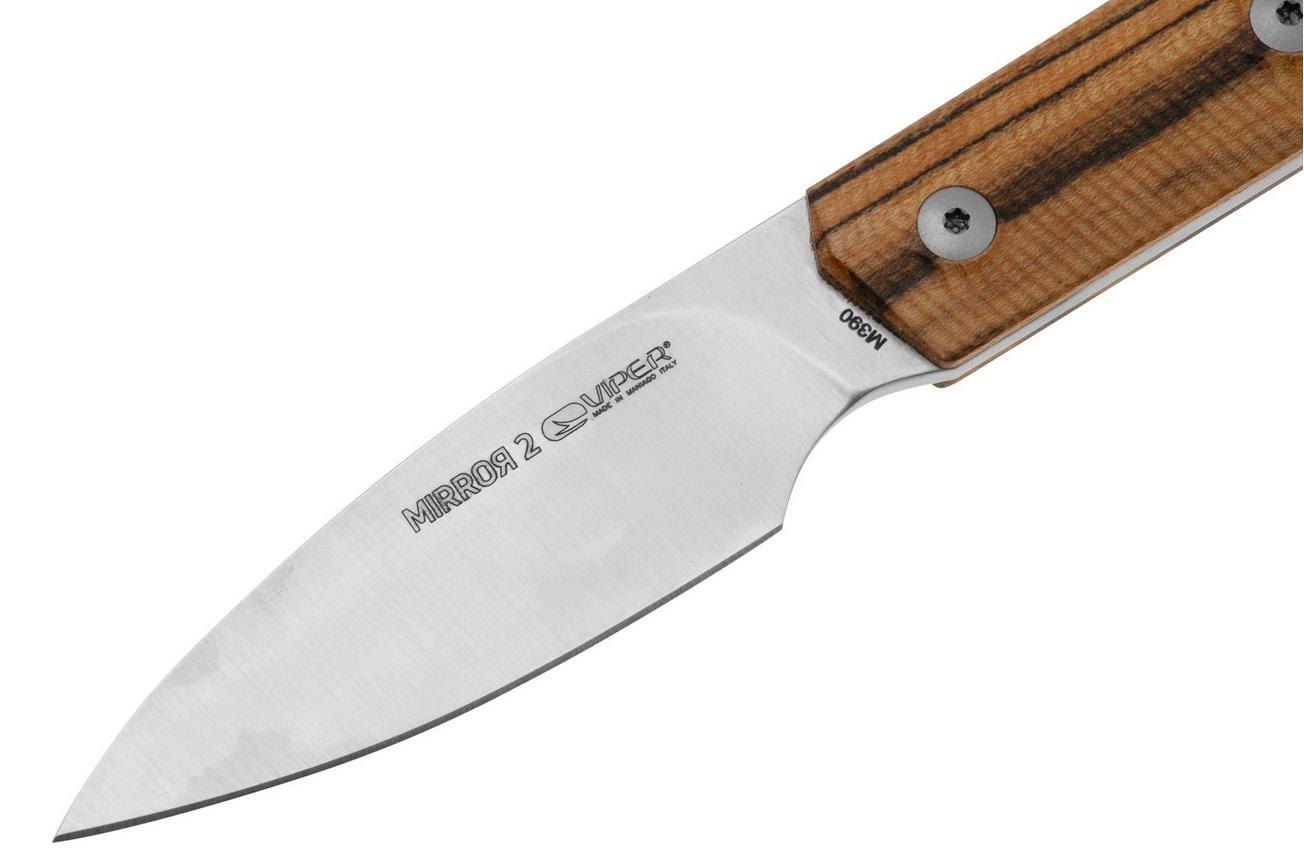 Viper Mirror 2 VT4062BC Böhler M390, Bocote Wood, vaststaand mes