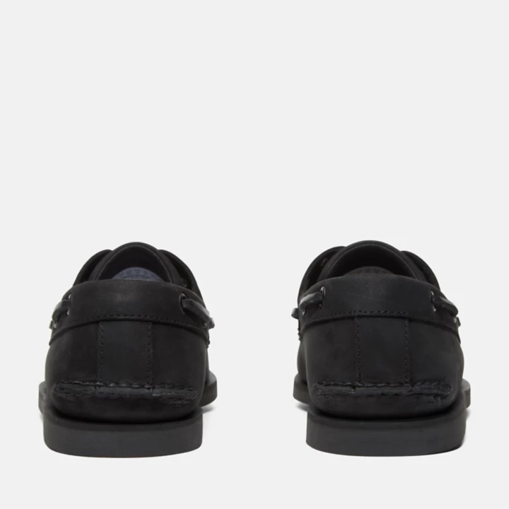 Chaussure bateau classique pour homme en noir