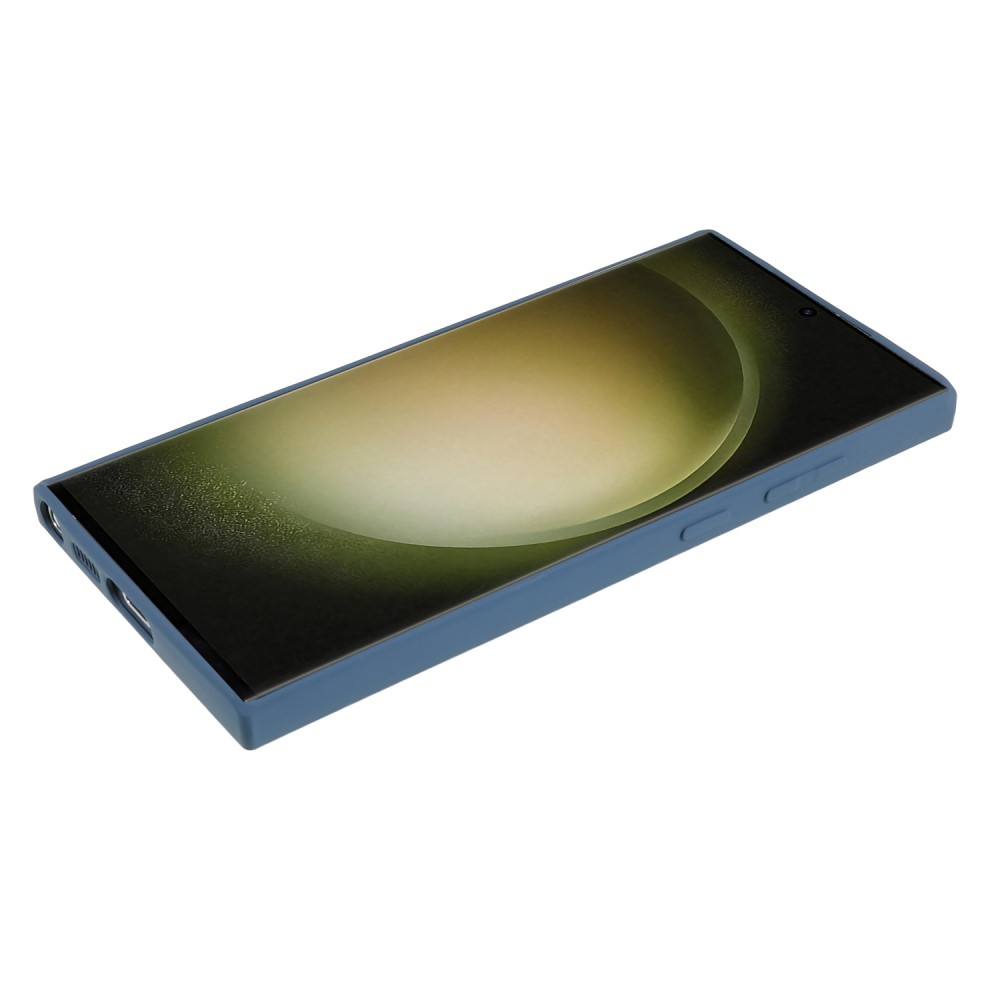 Samsung Galaxy S23 Ultra 5G Gummi Case Hülle mit Kameraschutz - Blau (Matt)