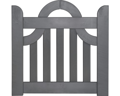 Enkele poort Konsta boog zonder slotgat 100 x 95 cm basaltgrijs