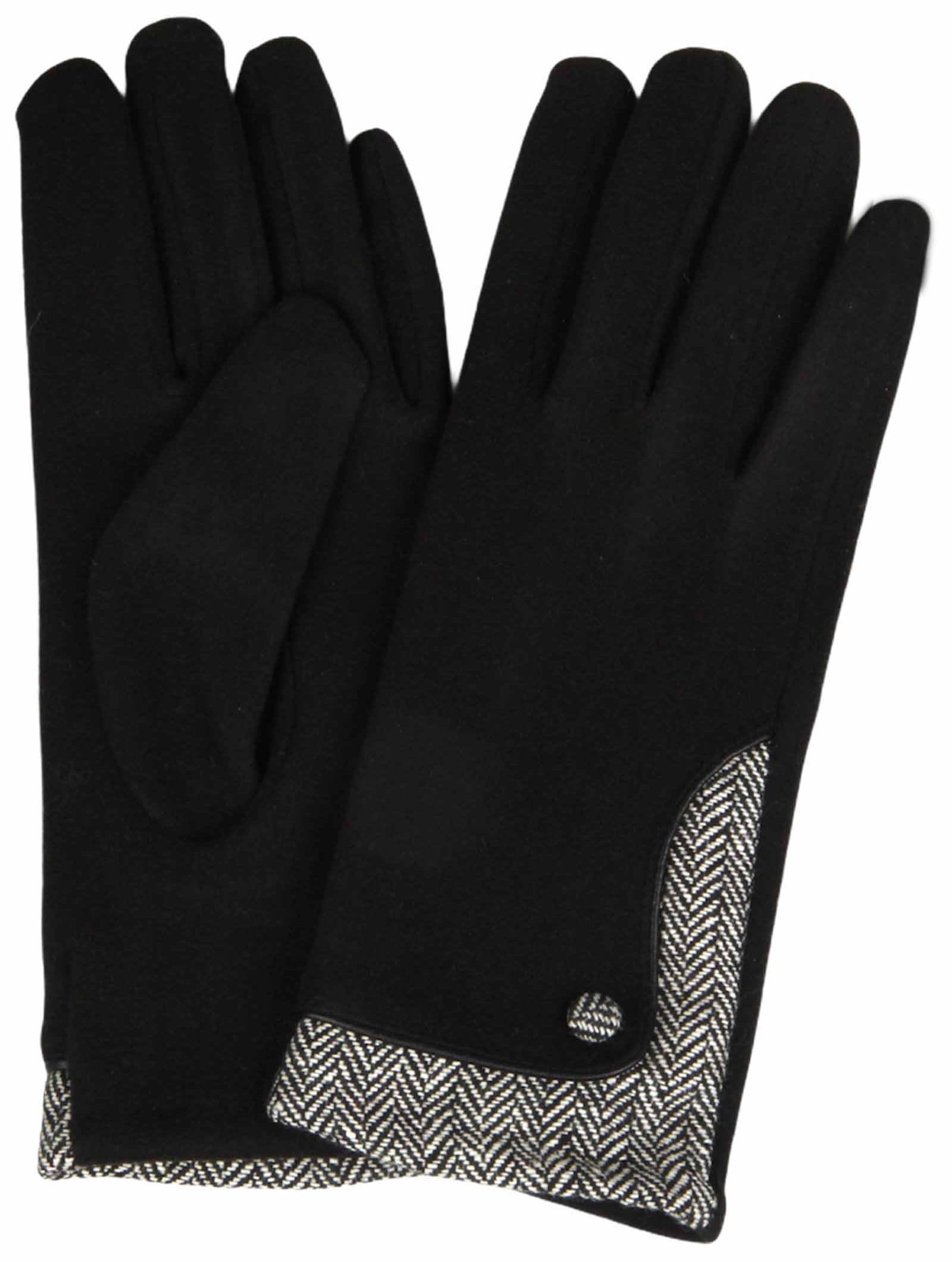Capelli New York Strickhandschuhe , mit Fischgrätmuster