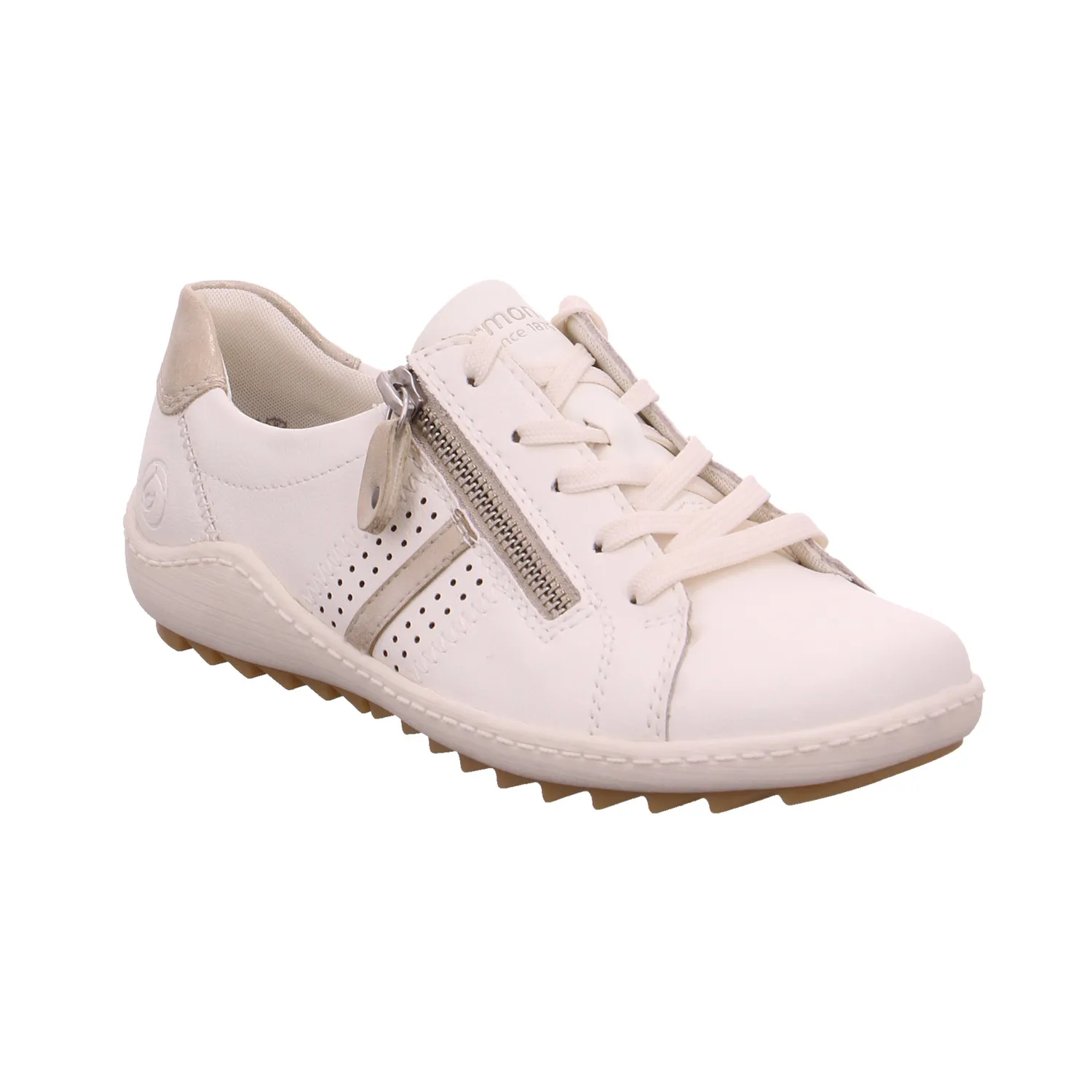 REMONTE Schnürschuh Weiss Leder