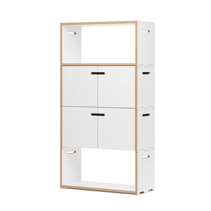 Tojo - hochstapler Grundmodul mit Türen, weiss