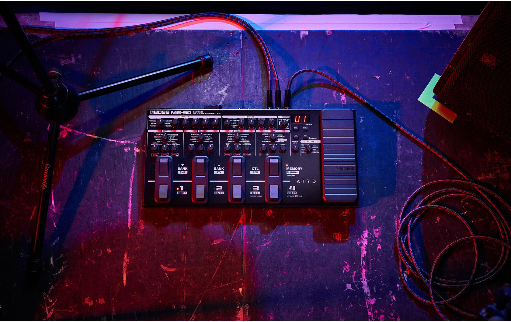 Effektgerät ME-90<br>Erstellen Sie professionelle Sounds im Handumdrehen
