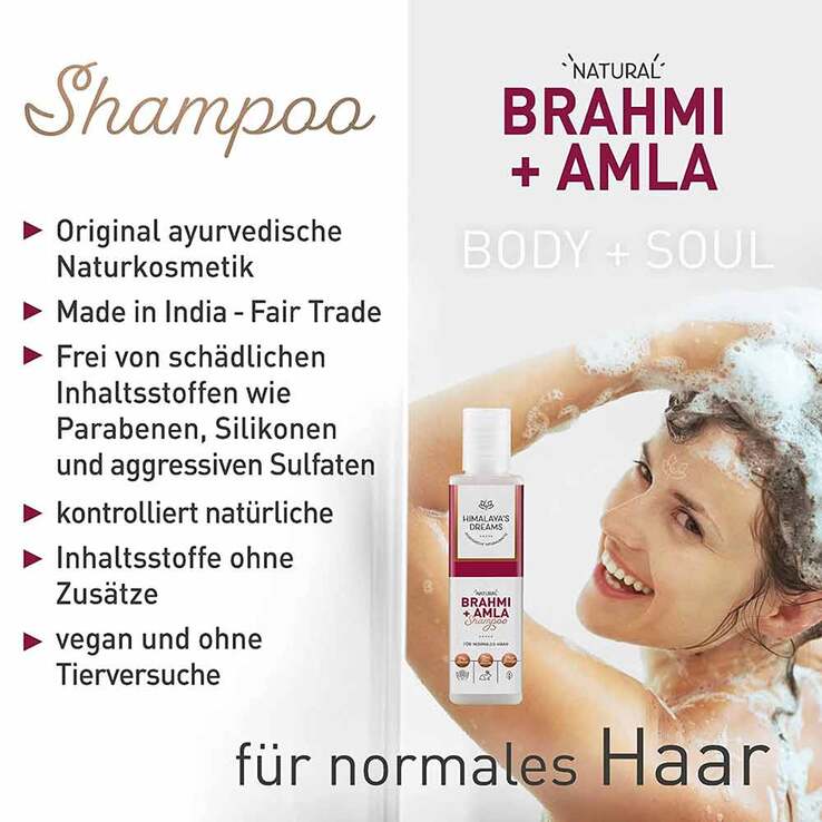 Himalayas Dreams Ayurveda Shampoo Brahmi & Amla, 200 ml