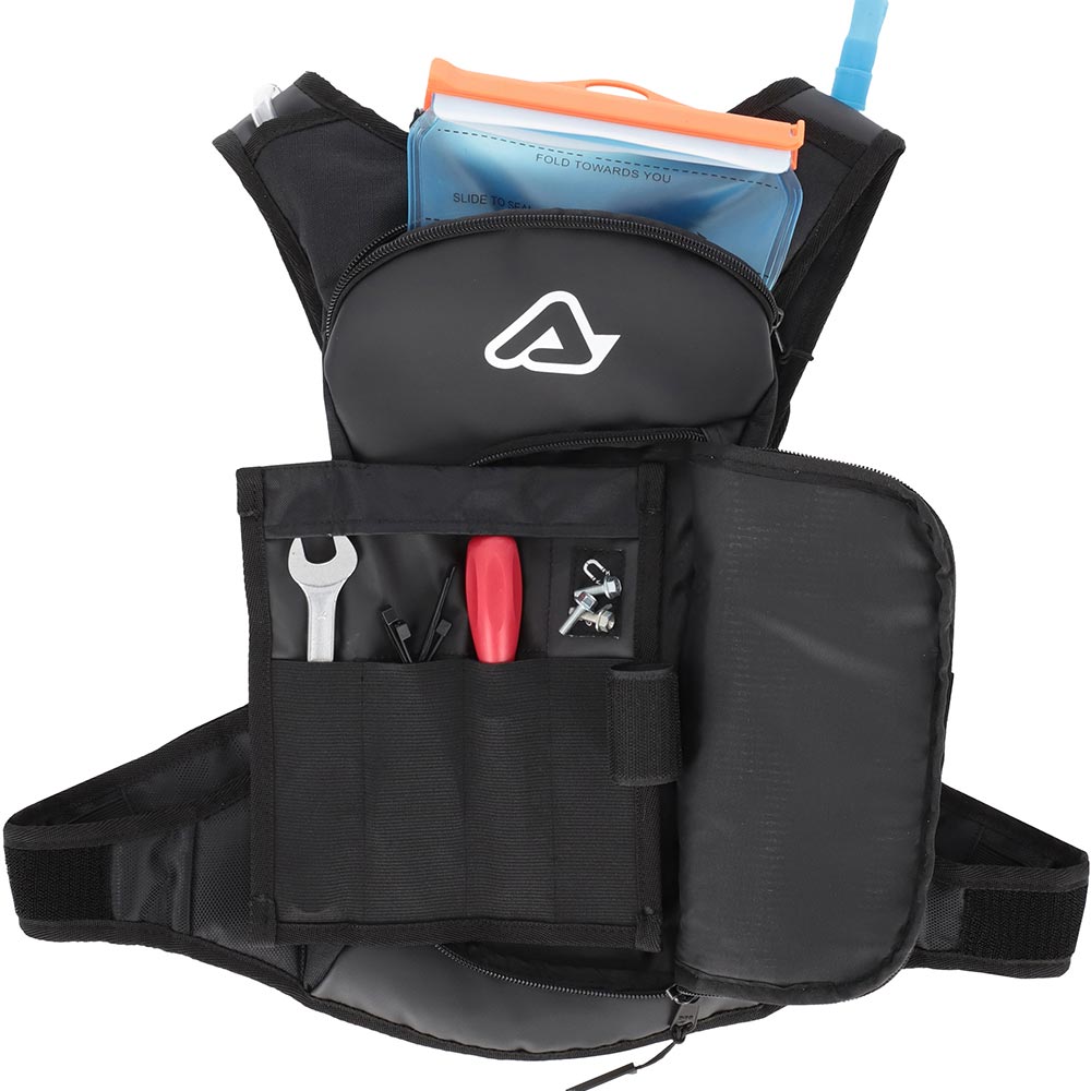 Acerbis - Poche à eau Acqua Logo Noir / Blanc
