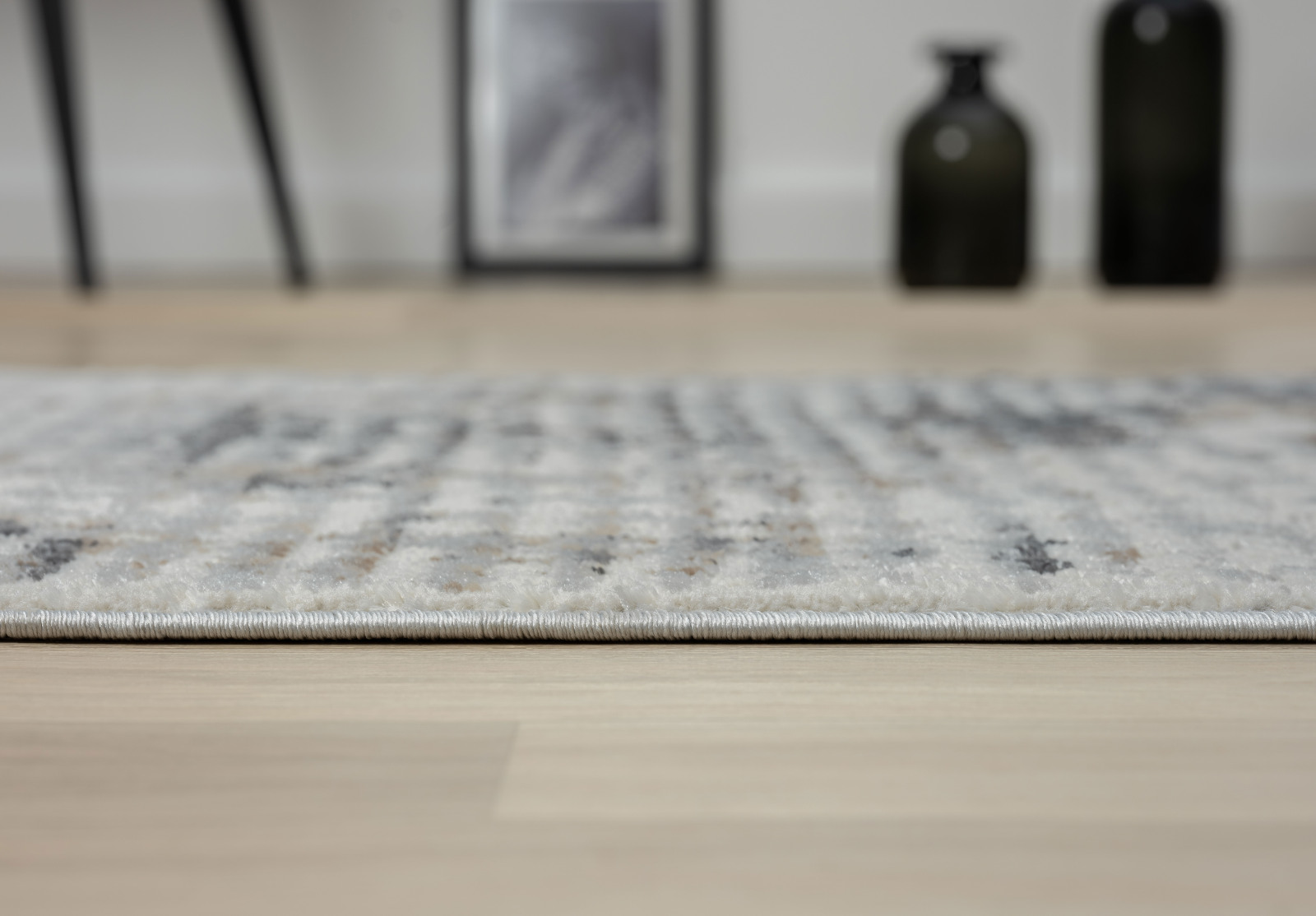 Teppich MY JOY - creme-hellgrau - 80x150 cm