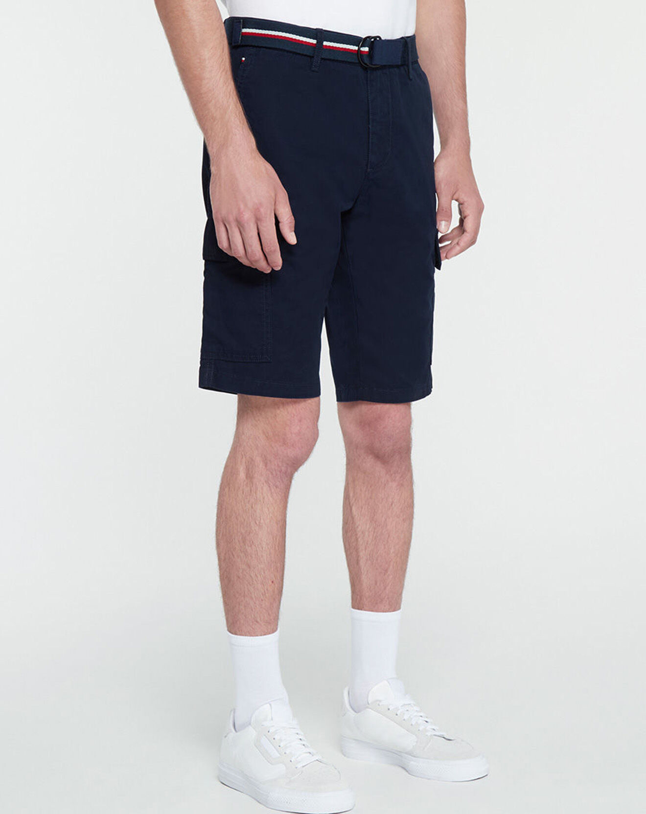Tommy Hilfiger Bermuda 100% Coton Bio  John Cargo bleu marine