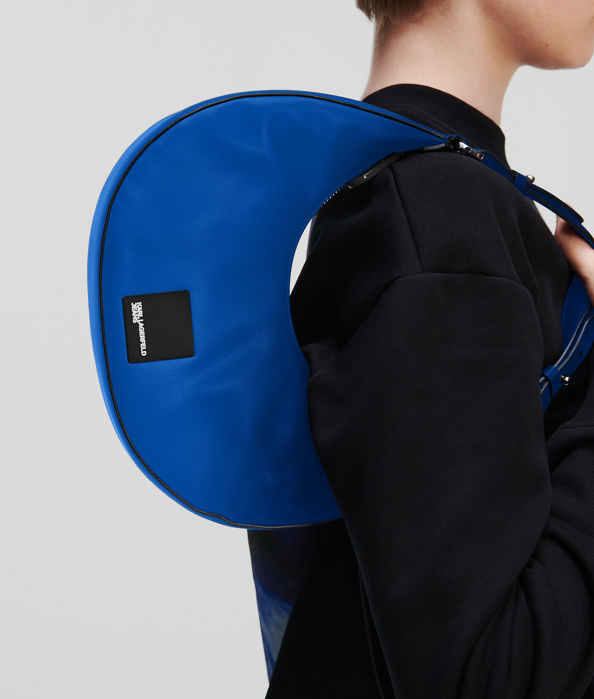 Petit sac porté épaule KLJ demi-lune