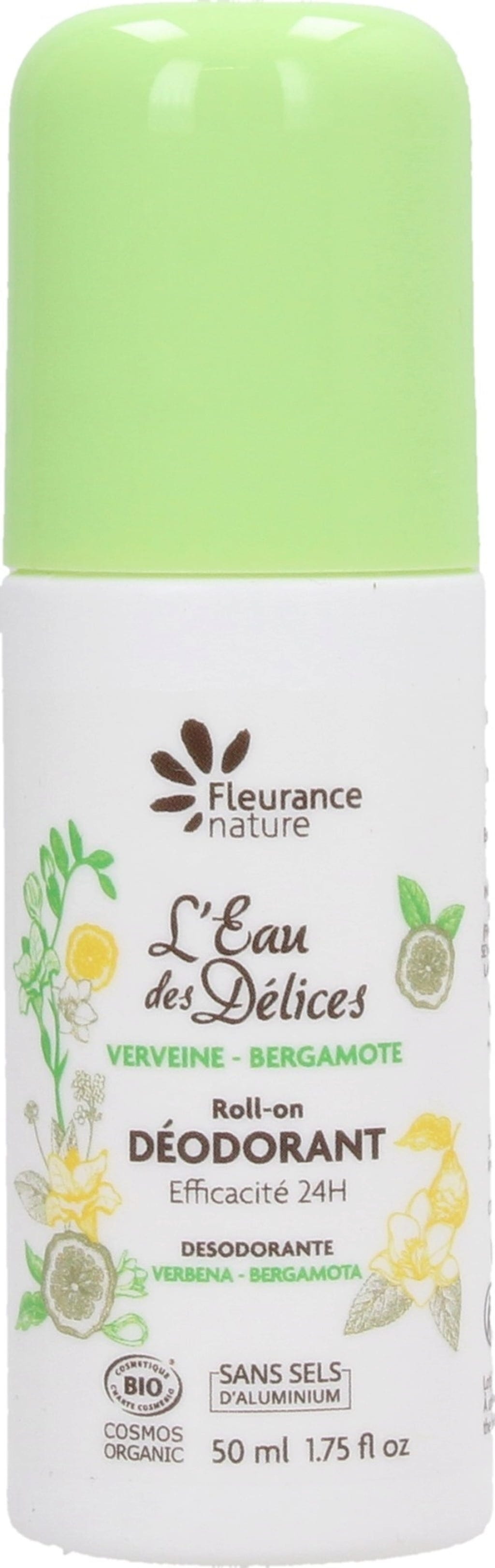 Fleurance nature  L'Eau des Délices Deodorant Verbena & Bergamot, 50 ml