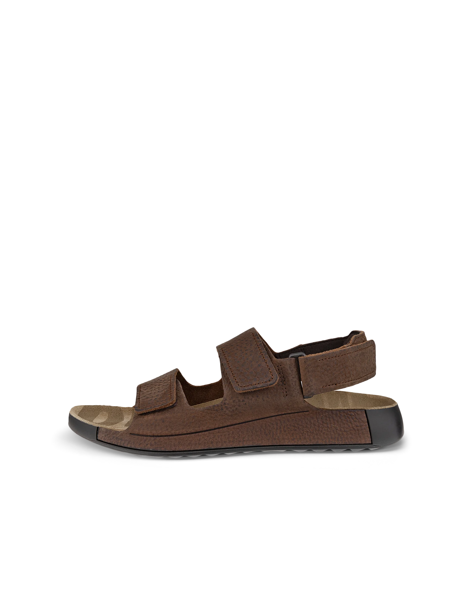 ECCO COZMO M Herren Nubuksandale mit zwei Riemen Braun