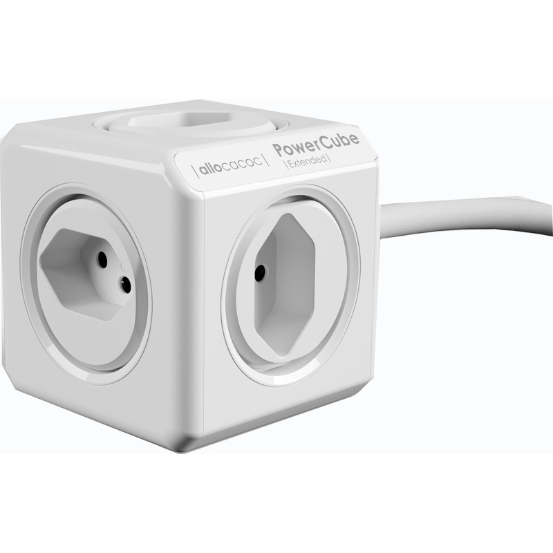 Allocacoc Steckdosenwürfel PowerCube Extended, 5x T13, 1.5 m