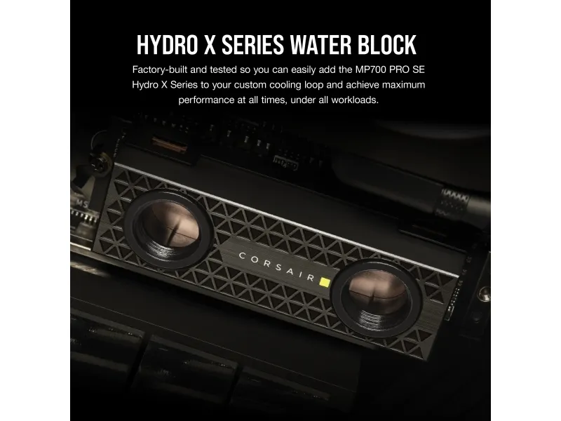 CORSAIR Hydro X Series MP700 PRO SE - SSD - 2 TB - intern - M.2 2280 - PCI Express 5.0 x4 (NVMe) - 256-bit AES