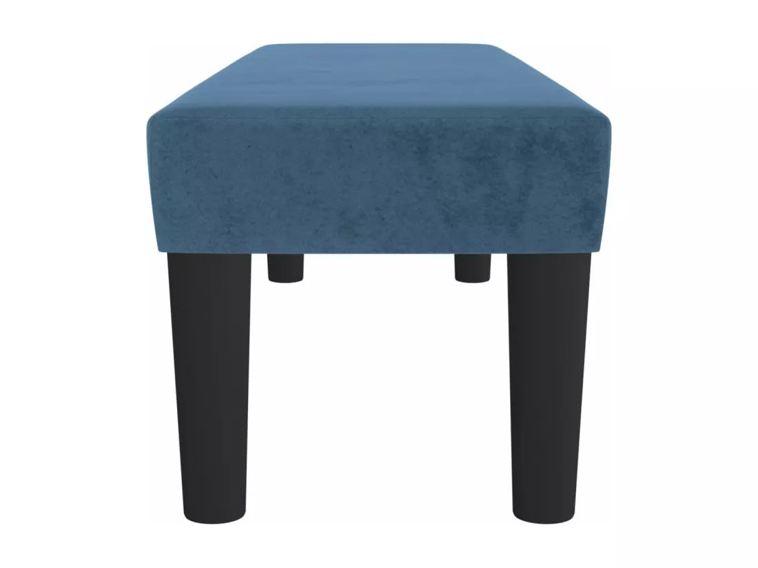 Banc Bleu foncé 100x30x30 cm Velours