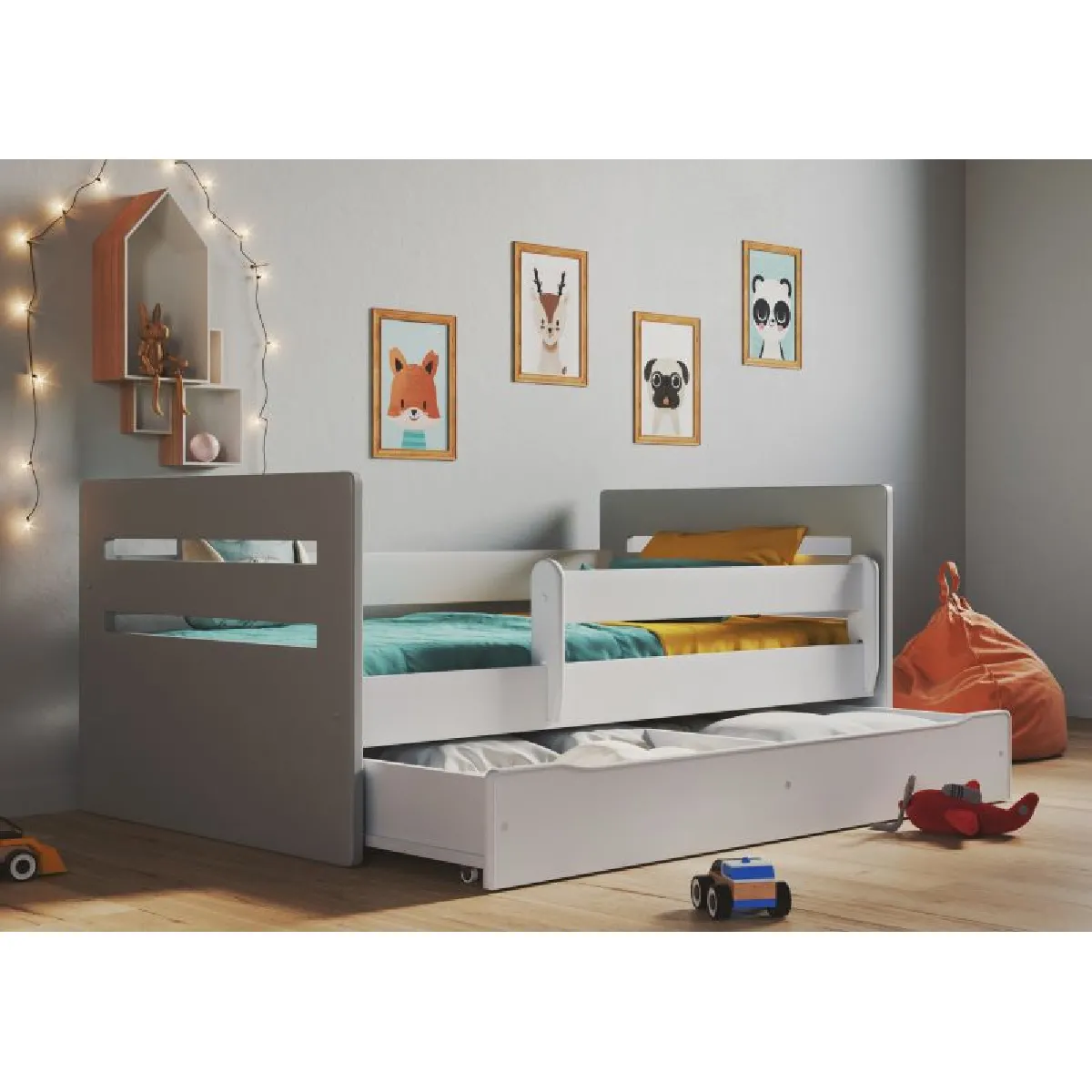 Lit Tomi Mix Gris 180/80