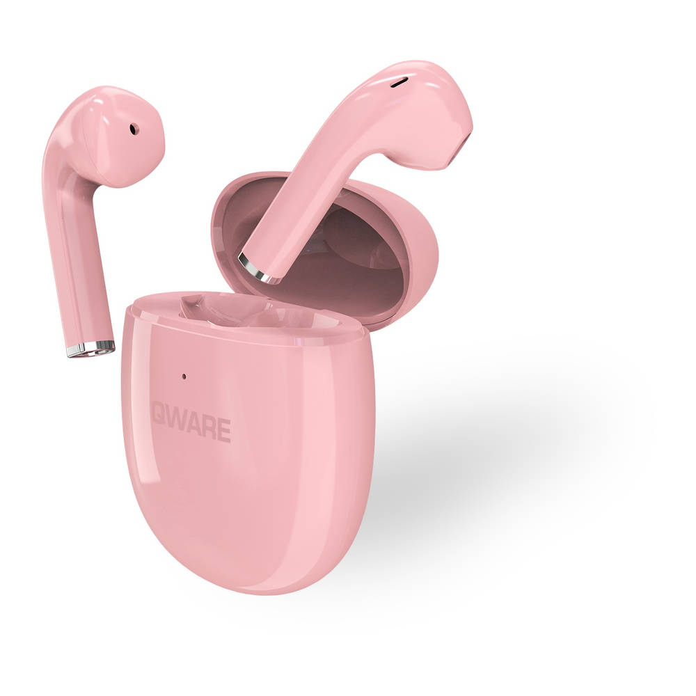 Qware Sound True draadloze oordopjes - roze